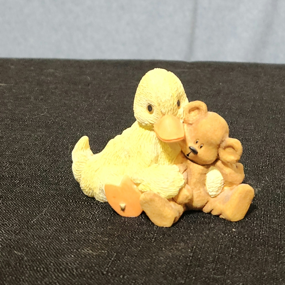 Sarah's Attic Duck with Bear figure